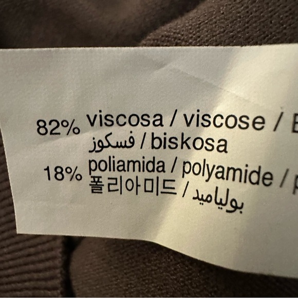 Zara brown contemporary mock neck long sleeve knit sweater Small - Picture 9 of 9